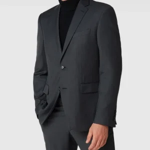 Blitzangebot ? Pierre Cardin 2-Knopf-Sakko Aus Schurwolle Mit Webmuster – Anthrazit ✔️ 13