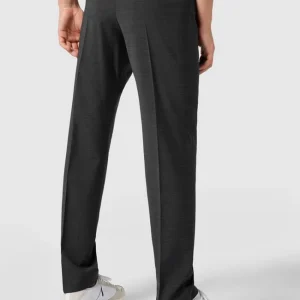 Rabatt ❤️ Strellson Slim Fit Anzughose Mit Bügelfalten ‘Flex Cross’ – Anthrazit ? 15