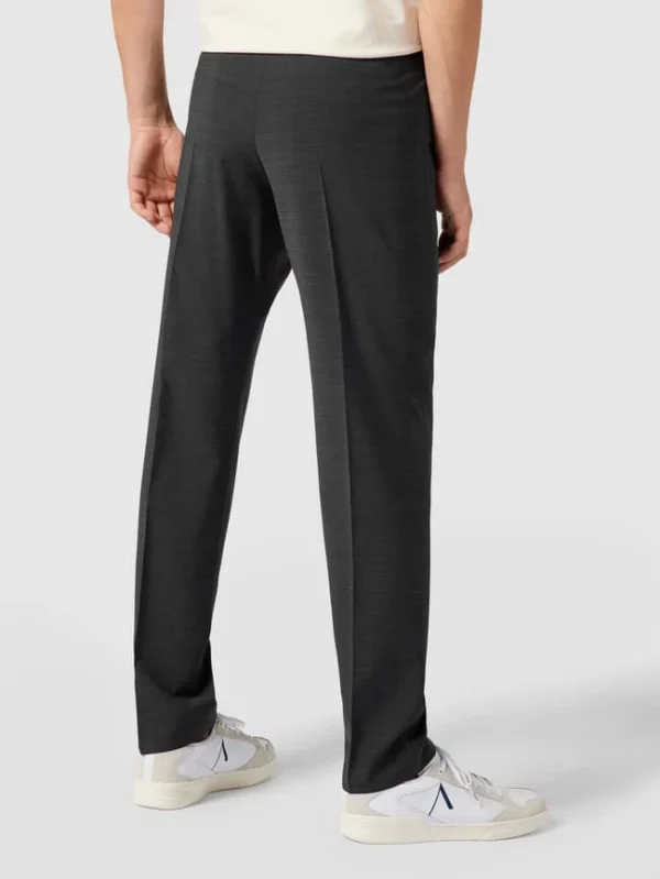 Rabatt ❤️ Strellson Slim Fit Anzughose Mit Bügelfalten ‘Flex Cross’ – Anthrazit ? 6
