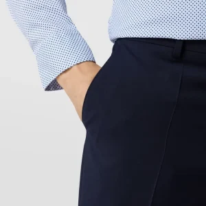 Schlussverkauf ? BOSS Anzughose In Unifarbenem Design – Marineblau ⌛ 11