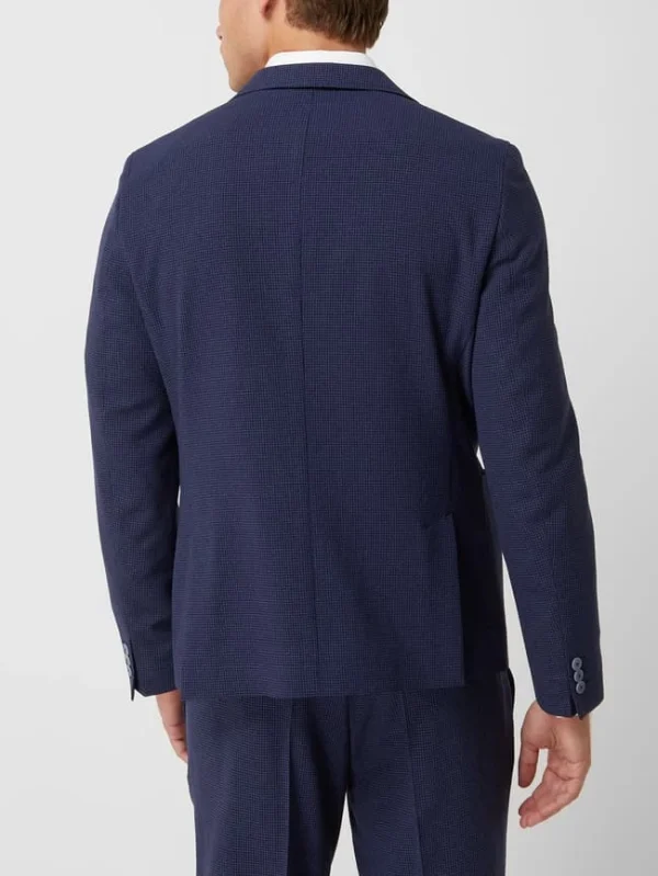 Bestes Angebot ? DIGEL Slim Fit 2-Knopf-Sakko Mit Hahnentritt-Dessin Modell ‘Kristo’ – Royalblau ? 6