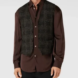 Großhandel ? CG – Club Of Gents Weste Mit Label-Detail Modell ‘Mosley’ – Dunkelbraun ? 13