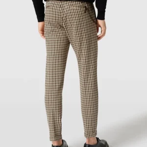 Großhandel ? Cinque Slim Fit Bundfaltenhose Mit Karomuster Modell ‘CiSand’ – Sand ✨ 15