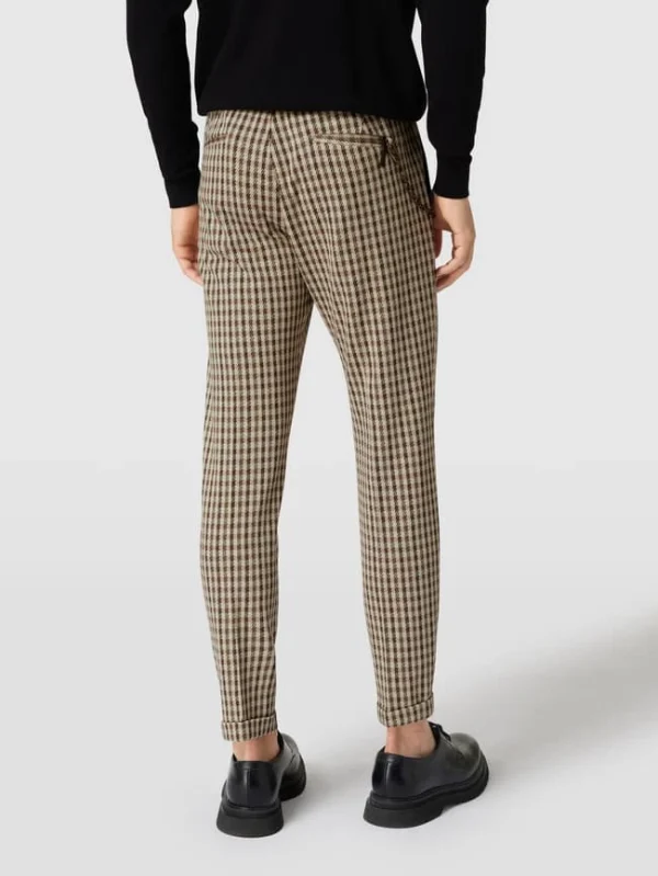 Großhandel ? Cinque Slim Fit Bundfaltenhose Mit Karomuster Modell ‘CiSand’ – Sand ✨ 6
