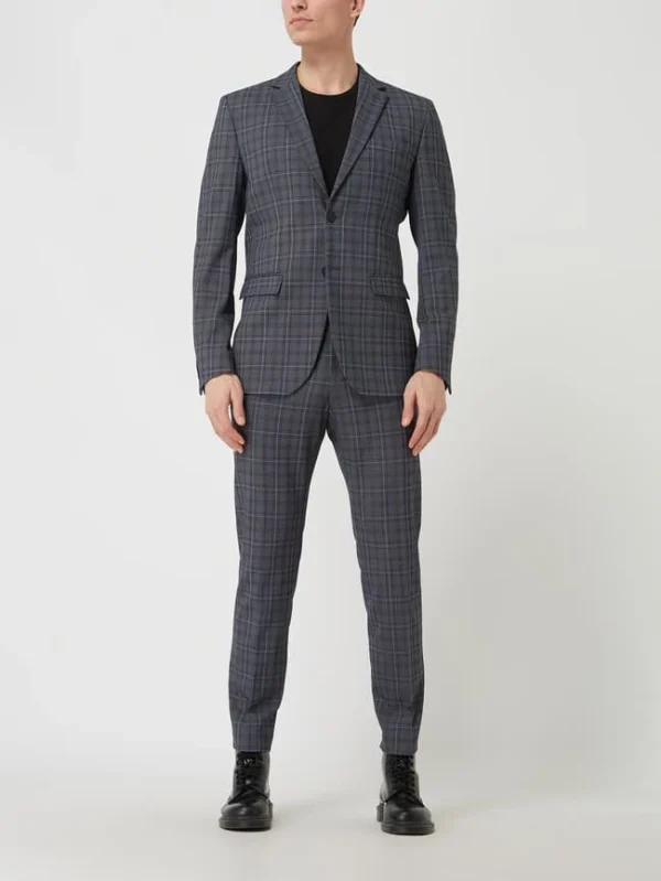 Bestes Angebot ? Selected Homme Slim Fit Anzughose Mit Woll-Anteil Modell ‘Elon’ – Dunkelblau ? 1