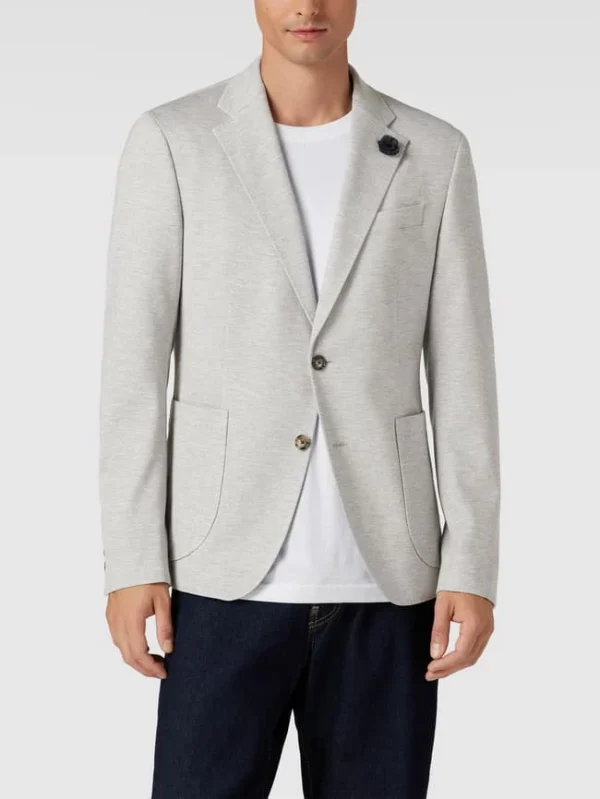 Bestes Angebot ? JOOP! Collection Sakko Mit Floralem Detail Modell ‘Hoverest-J28’ – Hellgrau ? 5