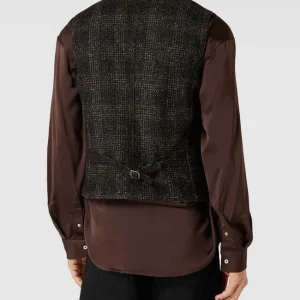 Großhandel ? CG – Club Of Gents Weste Mit Label-Detail Modell ‘Mosley’ – Dunkelbraun ? 15