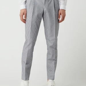 Neu ⌛ Tommy Hilfiger Slim Fit Anzughose Aus Seersucker – Marineblau ? 13