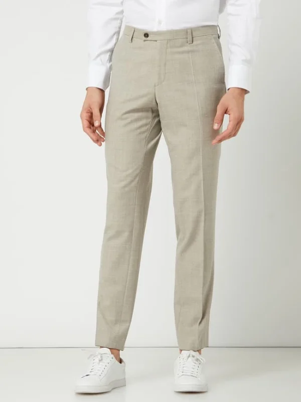 Rabatt ? CG – Club Of Gents Anzughose Aus Schurwolle – Taupe ? 5