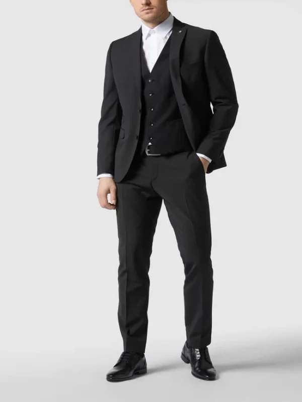 Neu ? CG – Club Of Gents Weste Mit Leistentaschen Modell ‘Carlto’ – Schwarz ❤️ 1