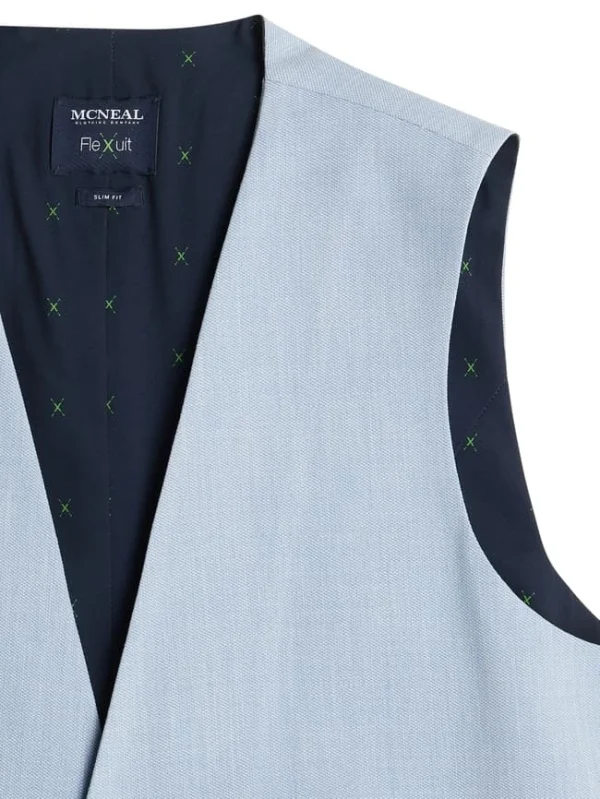Bester Verkauf ? MCNEAL Weste Mit Allover-Muster – Hellblau ✔️ 3