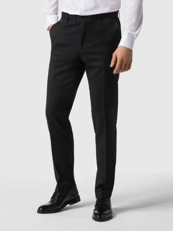 Bestpreis ✔️ Carl Gross Business-Hose Aus Schurwolle – Schwarz ? 5