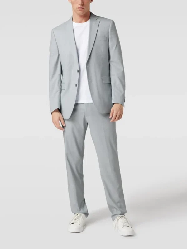 Budget ? Christian Berg Men Slim Fit Anzughose In Melierter Optik – Hellblau ✨ 1