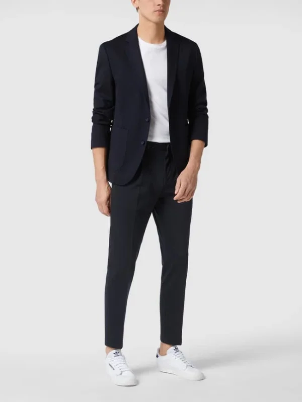 Auslauf ✨ Cinque Slim Fit 2-Knopf-Sakko Aus Jersey Modell ‘Cidatini’ – Marineblau ? 1