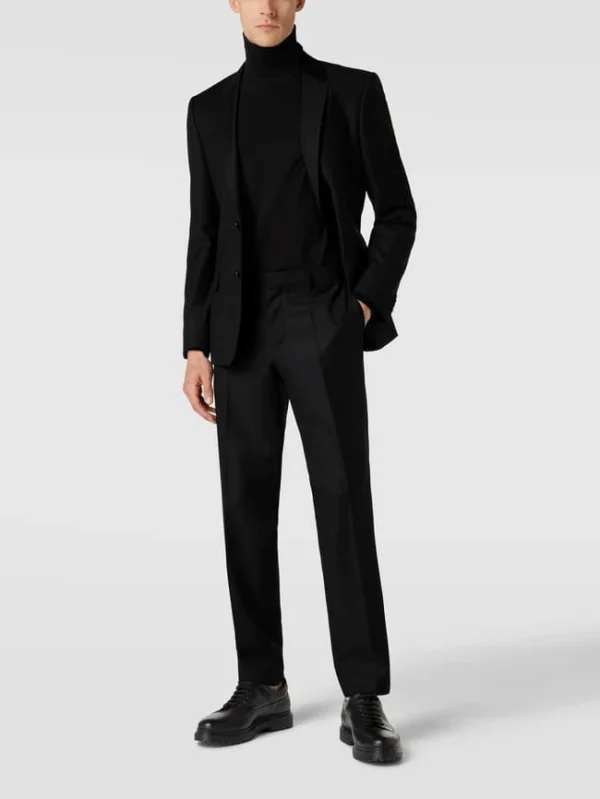 Großhandel ? HUGO Slim Fit Hose Mit Logo-Muster Modell ‘Getlin’ – Schwarz ? 1