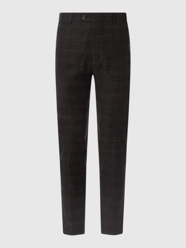 Brandneu ? Strellson Slim Fit Anzughose Mit Leinen-Anteil Modell ‘Till’ – Dunkelbraun ? 3