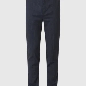 Blitzangebot ? Matinique Slim Fit Anzughose Mit Nadelstreifen Modell ‘Liam’ – Dunkelblau ✨ 9