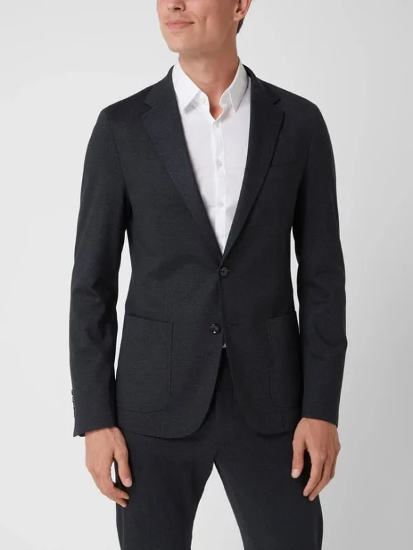 Top 10 ? Strellson Slim Fit 2-Knopf-Sakko Aus Jersey Modell ‘Acon’ – Schwarz ? 5