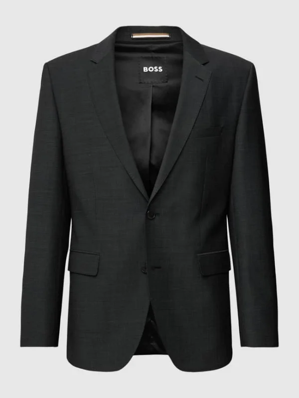 Aktion ? BOSS Sakko Mit Kissing Buttons Modell ‘Jeffrey’ – Anthrazit ❤️ 3