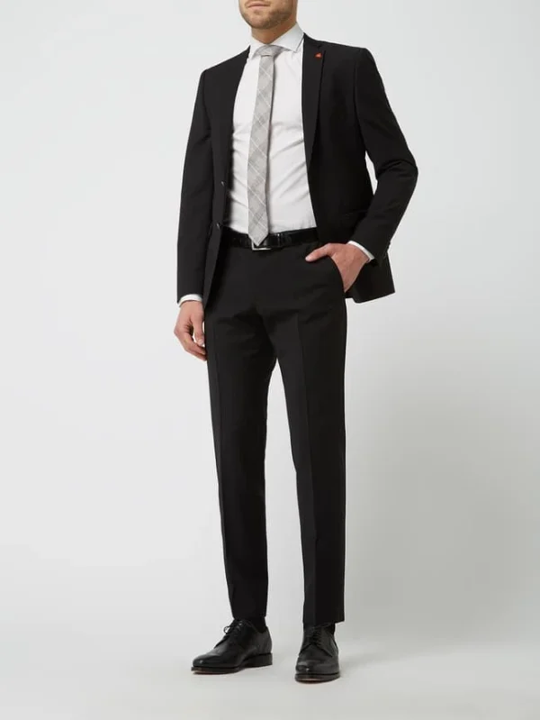 Bestpreis ? Roy Robson Anzughose Mit Stretch-Anteil Modell ‘Slacks’ – Schwarz ? 1