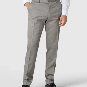 Auslauf ? BOSS Slim Fit Anzughose Mit Stretch-Anteil Modell ‘Genius’ – Hellgrau ? 13