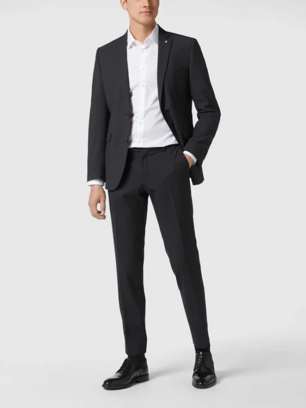 Am billigsten ? CG – Club Of Gents Slim Fit Anzughose Aus Schurwolle Modell ‘Cedric’ – Dunkelgrau ✔️ 1