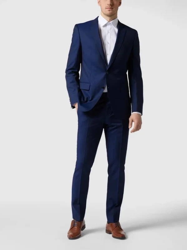 Bestpreis ? BOSS Anzughose Aus Schurwolle Modell ‘Genius’ – Royalblau ⌛ 1