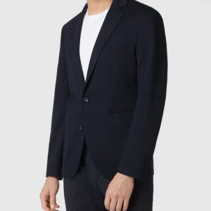 Auslauf ✨ Cinque Slim Fit 2-Knopf-Sakko Aus Jersey Modell ‘Cidatini’ – Marineblau ? 13