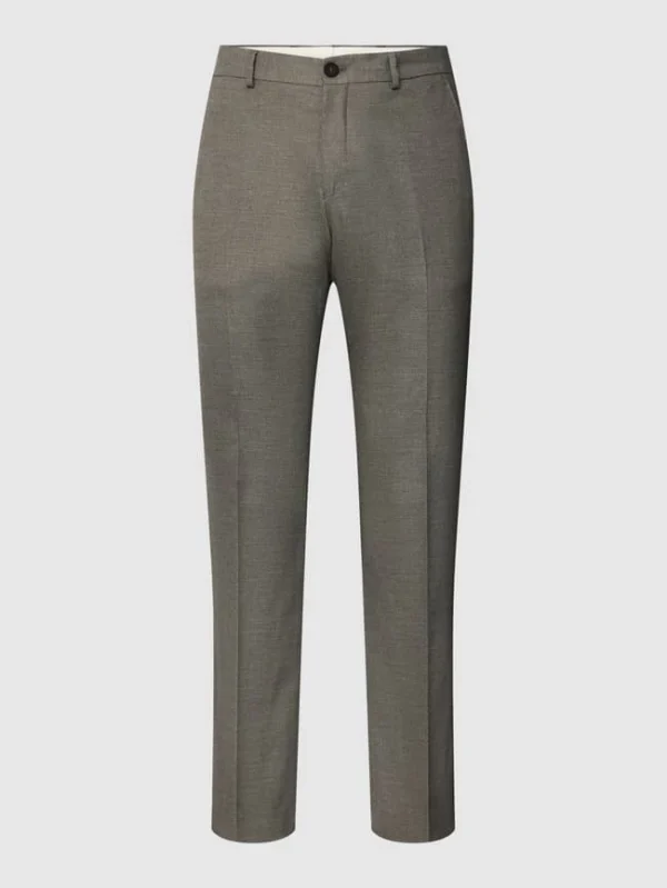 Budget ? Selected Homme Comfort Fit Anzughose Mit Strukturmuster Modell ‘DAXLOGAN’ – Hellgrau ? 3