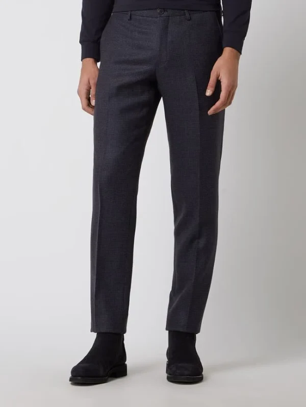 Am billigsten ? Matinique Regular Fit Anzughose Aus Wollmischung Modell ‘Las’ – Dunkelbraun ? 5