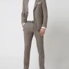 Budget ✨ Carl Gross Modern Fit Anzughose Aus Leinen Modell ‘Tomte’ – Mittelgrau ✔️ 19