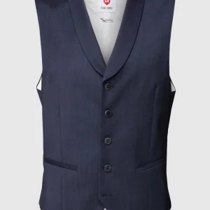 Blitzangebot ? CG – Club Of Gents Weste Mit Schalkragen – Marineblau ? 9