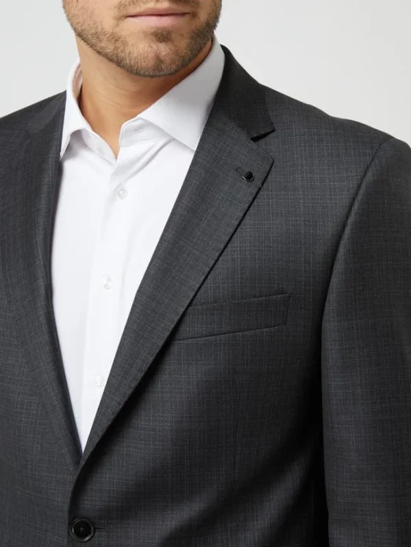 Neu ? DIGEL Modern Fit 2-Knopf-Sakko Aus Schurwolle Modell ‘Duncan’ – Anthrazit ? 4
