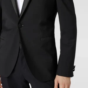 Auslauf ❤️ HUGO Slim Fit 1-Knopf-Sakko Mit Label-Stitching – Schwarz ✨ 11