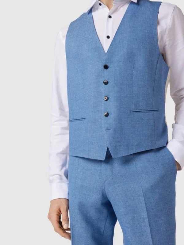 Angebote ✔️ BOSS Weste Mit Allover-Label Modell ‘Jeckson’ – Marineblau ⌛ 4