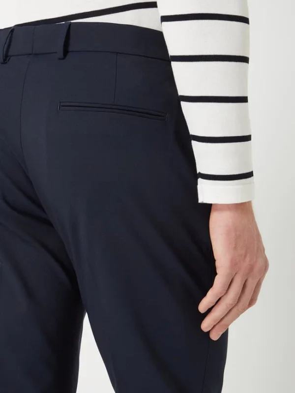 Bestes Angebot ? Selected Homme Slim Fit Anzughose Mit Stretch-Anteil Modell ‘Josh’ – Dunkelblau ? 4