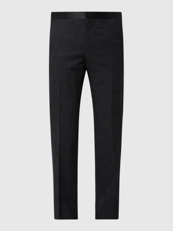 Großhandel ❤️ Tommy Hilfiger Slim Fit Smokinghose Mit Woll-Anteil – Marineblau ? 3