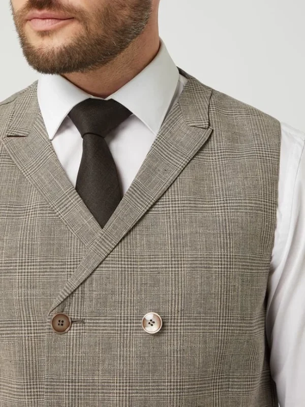 Billig ? Atelier Torino Weste Mit Leinen-Anteil Modell ‘Anno’ – Beige ? 4