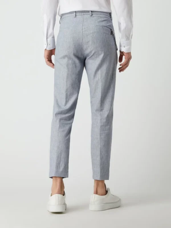 Beste Bewertungen von ? Cinque Cropped Anzughose Aus Leinenmischung Modell ‘Cijuno’ – Blau ? 6