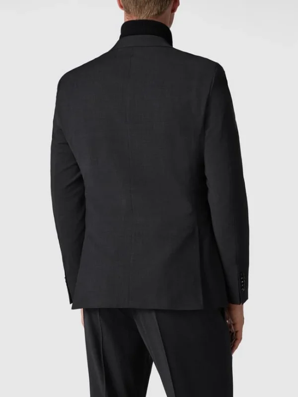 Budget ⭐ Strellson Slim Fit 2-Knopf-Sakko Mit Fallendem Revers ‘Flex Cross’ – Anthrazit ? 6