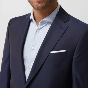 Bestes Angebot ? Pierre Cardin Regular Fit 2-Knopf-Sakko Aus Schurwollmischung Modell ‘Grant’ – ‘Futureflex’ – Marineblau ? 13