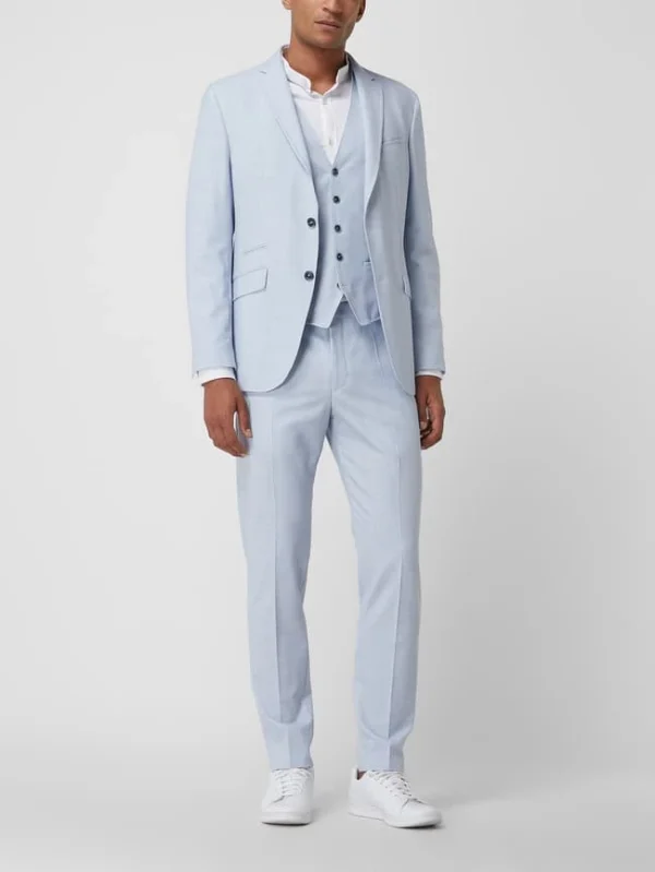 Billig ? Pierre Cardin 2-Knopf-Sakko Mit Stretch-Anteil Modell ‘Grant’ – ‘Futureflex’ – Hellblau ? 1