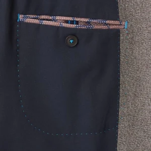 Blitzangebot ? Pierre Cardin Slim Fit 2-Knopf-Sakko Mit Stretch-Anteil Modell ‘Michel’ – Aubergine Meliert ? 18