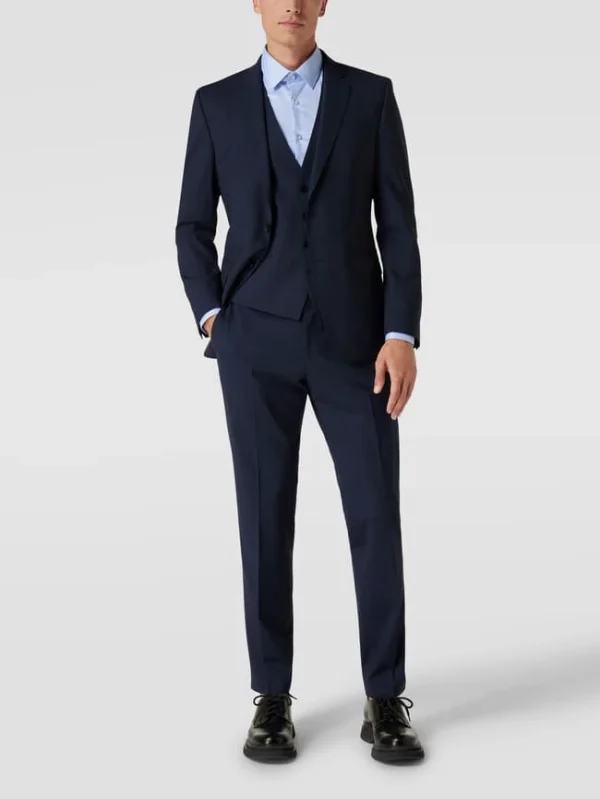 Budget ? BOSS Weste Mit Paspeltaschen Modell ‘Huge Vest’ – Blau ? 1
