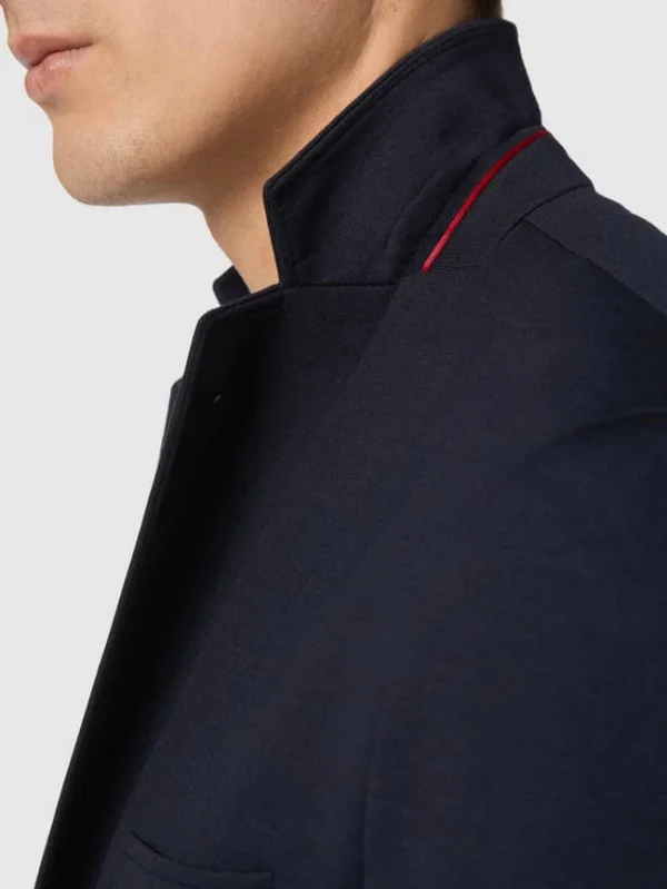 Auslauf ✨ Cinque Slim Fit 2-Knopf-Sakko Aus Jersey Modell ‘Cidatini’ – Marineblau ? 4