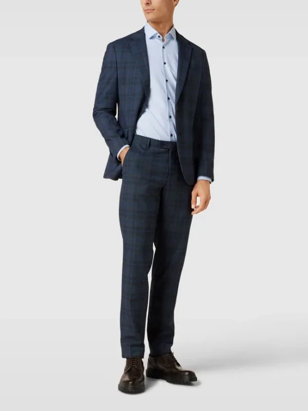 Großhandel ? MCNEAL Slim Fit Anzughose Mit Glencheck-Muster – Blau ? 1