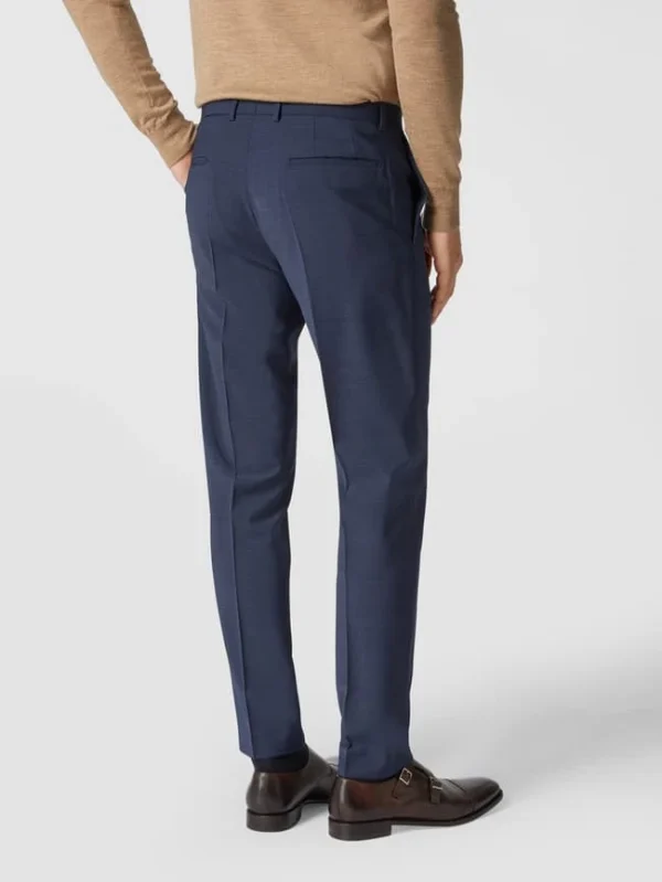 Schlussverkauf ? Strellson Slim Fit Anzughose Mit Bügelfalten ‘Flex Cross’ – Marineblau ? 6