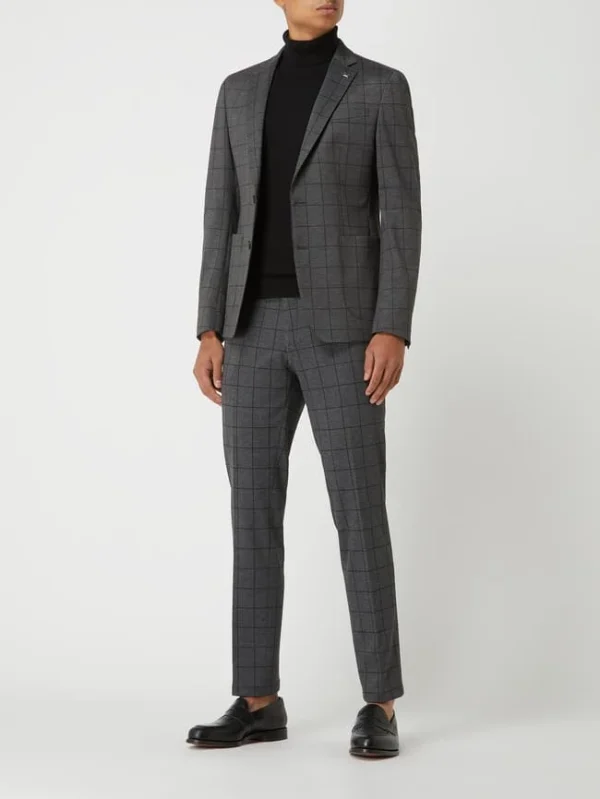 Bester Verkauf ✨ DIGEL Extra Slim Fit 2-Knopf-Sakko Mit Viskose-Anteil Modell ‘Neel’ – Mittelgrau ? 1