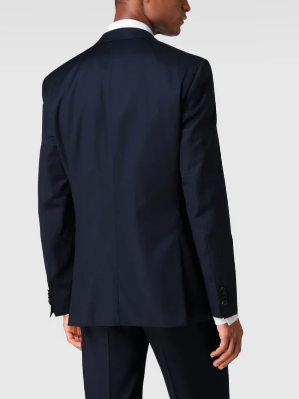 Budget ? BOSS Slim Fit 2-Knopf-Sakko Aus Reiner Schurwolle – Marineblau ⌛ 6