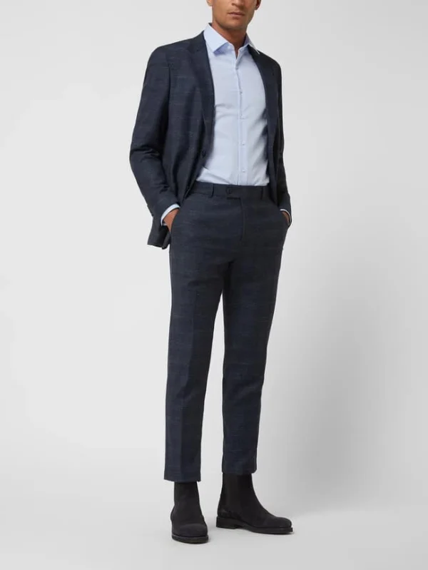 Bestpreis ? Strellson Slim Fit Anzughose Mit Leinen-Anteil Modell ‘Till’ – Marineblau ? 1